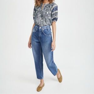 ULLA JOHNSON Aiko Peasant Blouse Top